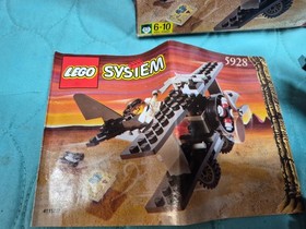 LEGO System Adventurers Bi-Wing Baron 5928 Airplane 99% Complete Manual & Box