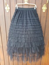 BOHO  TÜLL ROCK EWA I WALLA  STYLE FARBE: SCHWARZ  EINHEITSGRÖßE