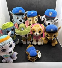 Paw Patrol 6-8" MIGHTY PUPS PLUSH LOT of 9 Ty Gund