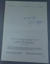 Autograph Prof. Rudolf M&ouml;&szlig;bauer physics Nobel Prize winner 1961 (109216)