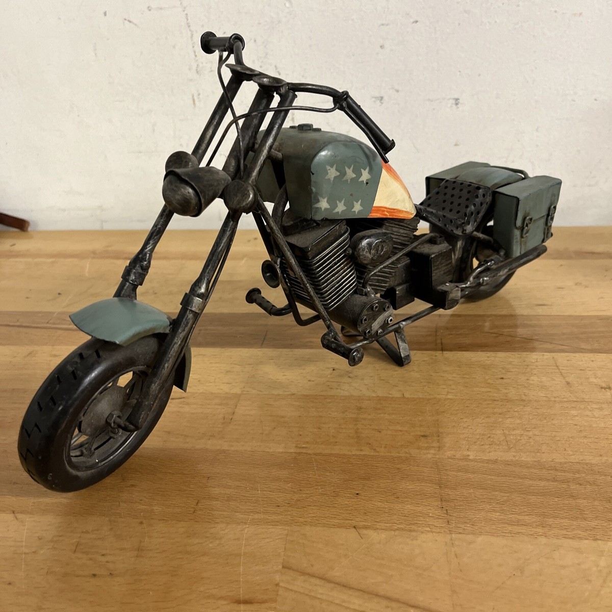 Vtg 1968 Tin Easy Rider-Harley Davidson Chopper Metal Toy Vtg 1968 Tin Easy Rider-Harley Davidson Chopper Metal Toy