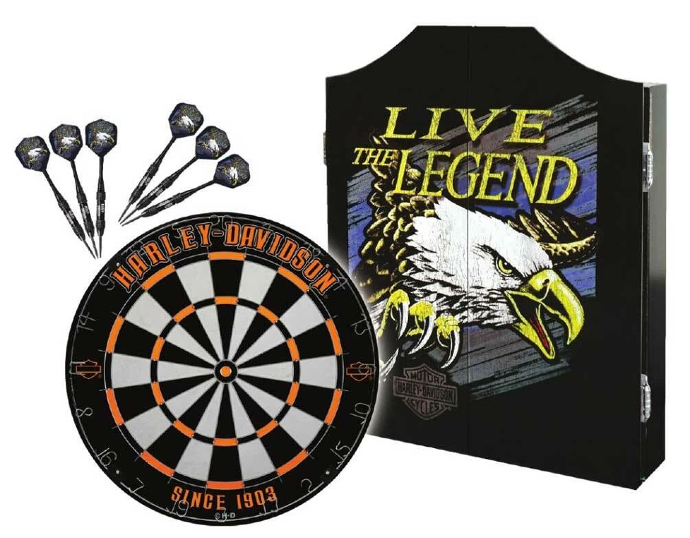 Harley-Davidson Legend Eagle Logo Dart Board Kit