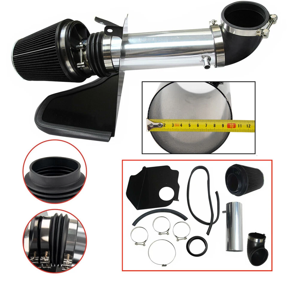 Холодный воздухозаборник набор и теплозащитный экран для 06-10 Dodge зарядное устройство R/T/SRT-8 Hemi 5,7 л 6,1 л - Изображение 3 из 4