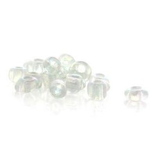 10/0 Glass Seed Beads 25g - 3125 Beads -Transparent AB Color - 2mm x 2mm