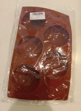 SILICON MOLD Round 5 Cavity XL Semi Circle Sphere Cooking Chocolate Candy++ NEW