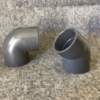 Lot Of 2 Mixed Spears 817-030 806-030 PVC Schedule 80 Elbow Socket New