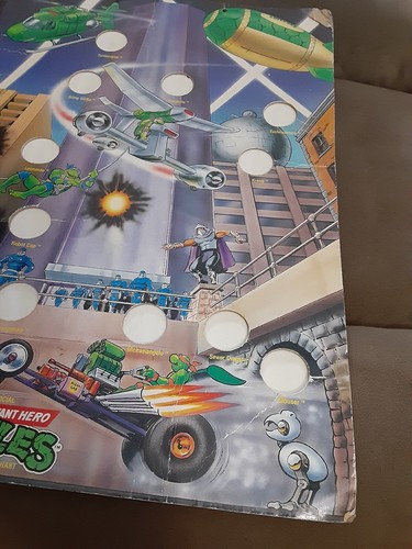 Tmnt Medal Action Wall Chart Teenage Mutant Ninja Turtles Coin Holder Display - Picture 2 of 6