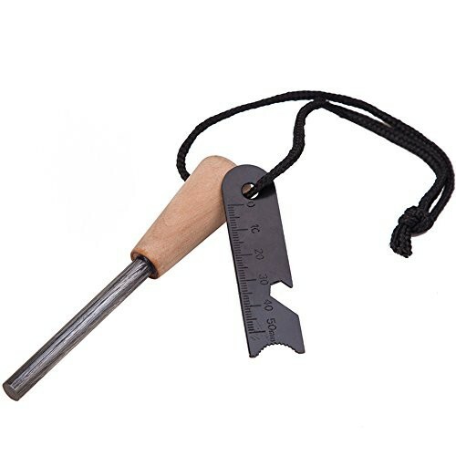 Fire Starter Flint & Steel Striker Bushcraft, Emergency Waterproof