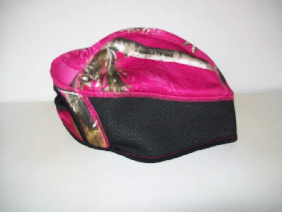 Huntworth Realtree Ladies Tango Beanie w/Ponytail hole Pink One Size Fits All  - Image 2 of 4