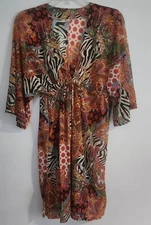 luli fama swimwear Beachwear Swim Cover-Up  Size Small Sheer