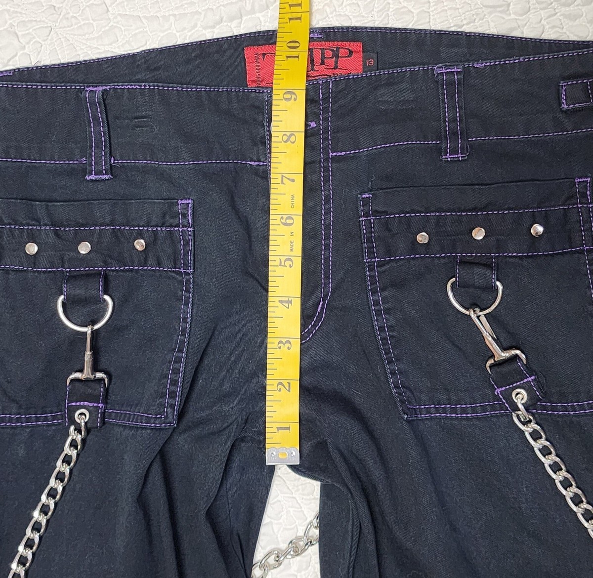 TRIPP nyc ヴィンテージ Tripp NYC Lock Up Pants [BLACK DENIM] – VampireFreaks