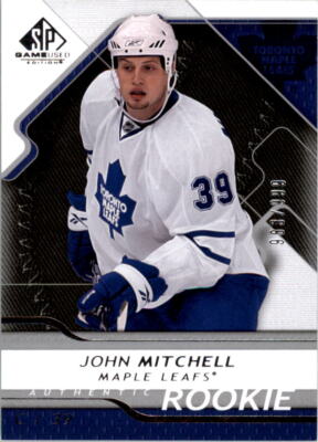 2008-09 SP Game Used #166 John Mitchell RC Rookie Card /999 - NM-MT