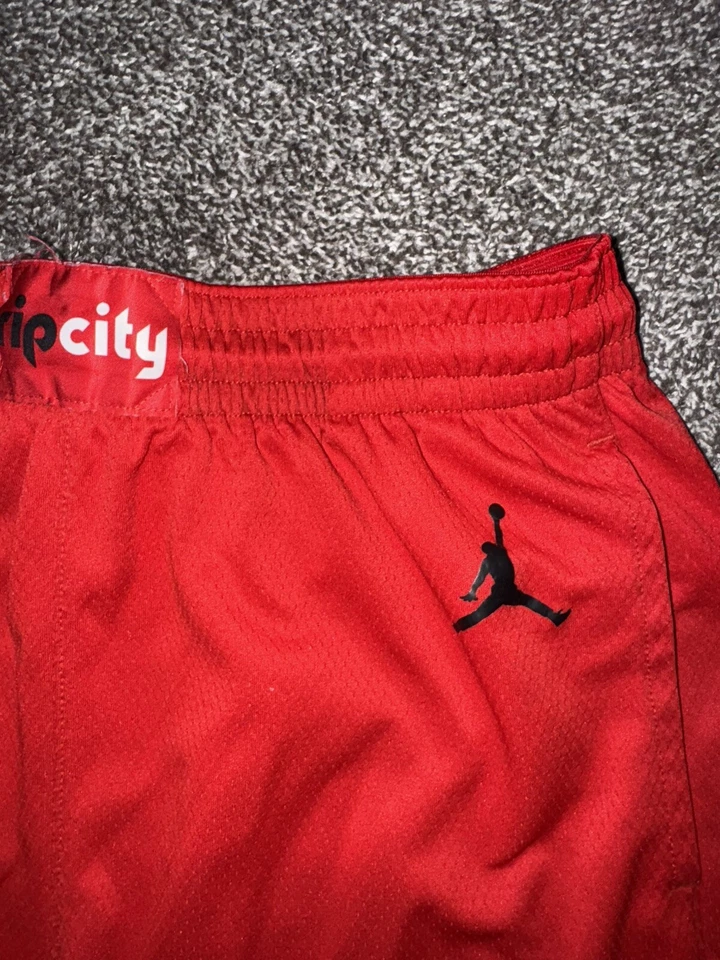 Hombres Nike NBA Portland Trailblazers Auténticos Dri-Fit Pantalones Cortos Rojo Talla XL 42 Foto 4 de 4