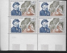 1970 Timbre France  siège de Belfort  bloc de 4  N° 1660 neuf **  "