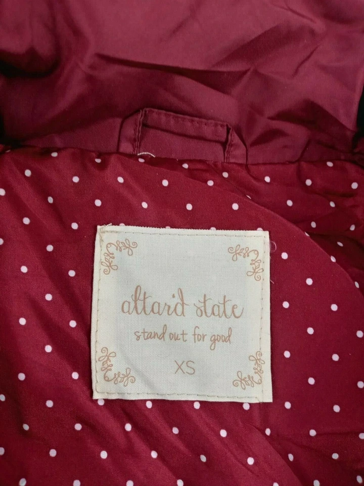 Chaleco Anthropologie Altard State Mujer Talla XS Acolchado Rojo Puffer Exterior Foto 4 de 4