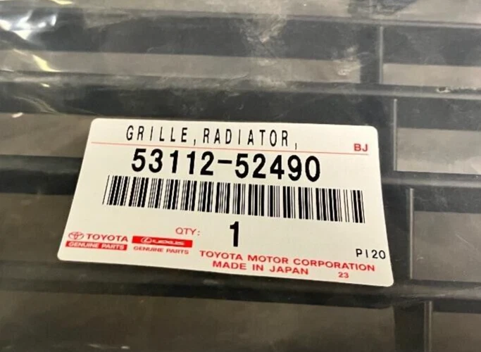 2015-2017 丰田 PRIUS C 前置降压格栅 P/N 53112-52490 正品 原始设备制造商 全新零件 — 第 3/4 张图片