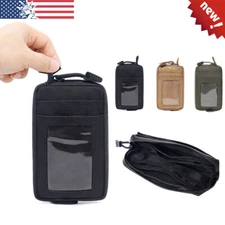Tactical Molle Pouch Key EDC Wallet Coin ID Card Bag Hiking Money Waist Pocket