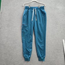 Figs Men Scrub Bottoms XS Blue Zamora Jogger Scrub Pants Cotton Drawstring READ