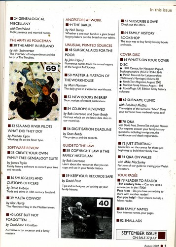 Family Tree Magazine, August 2007 - Picture 3 of 3