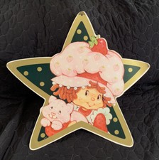 Strawberry Shortcake With Custard Large 25 x25 Star Store Display 1984 Vintage
