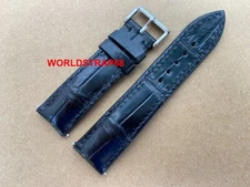 26mm 24mm 22mm 21mm 20mm 19mm 18mm 16m Black alli.../ Leather Watch Strap Band
