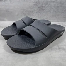 Oofos OOahh Comfort Slide Recovery Sandals - Men's Size 13 - Black