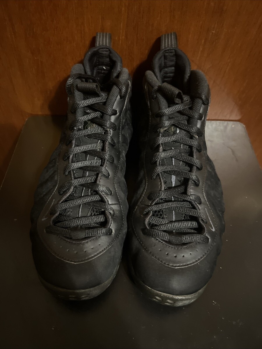 Size 9.5 - Nike Air Foamposite One Prm Triple Black 885176456666| eBay