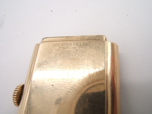 BULOVA 10K GOLD FILLED WRIST WATCH 7AK 21 JEWEL WORKING NICE LUGS - Picture 7 of 12