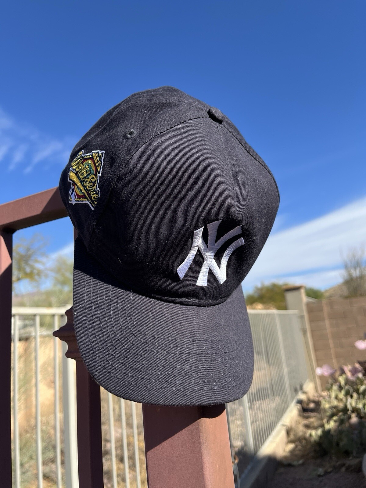 VINTAGE NEW ERA ORIGINAL YANKEES HAT SIDE PATCH SNAPBACK 100% AUTHENTIC 1996 WS