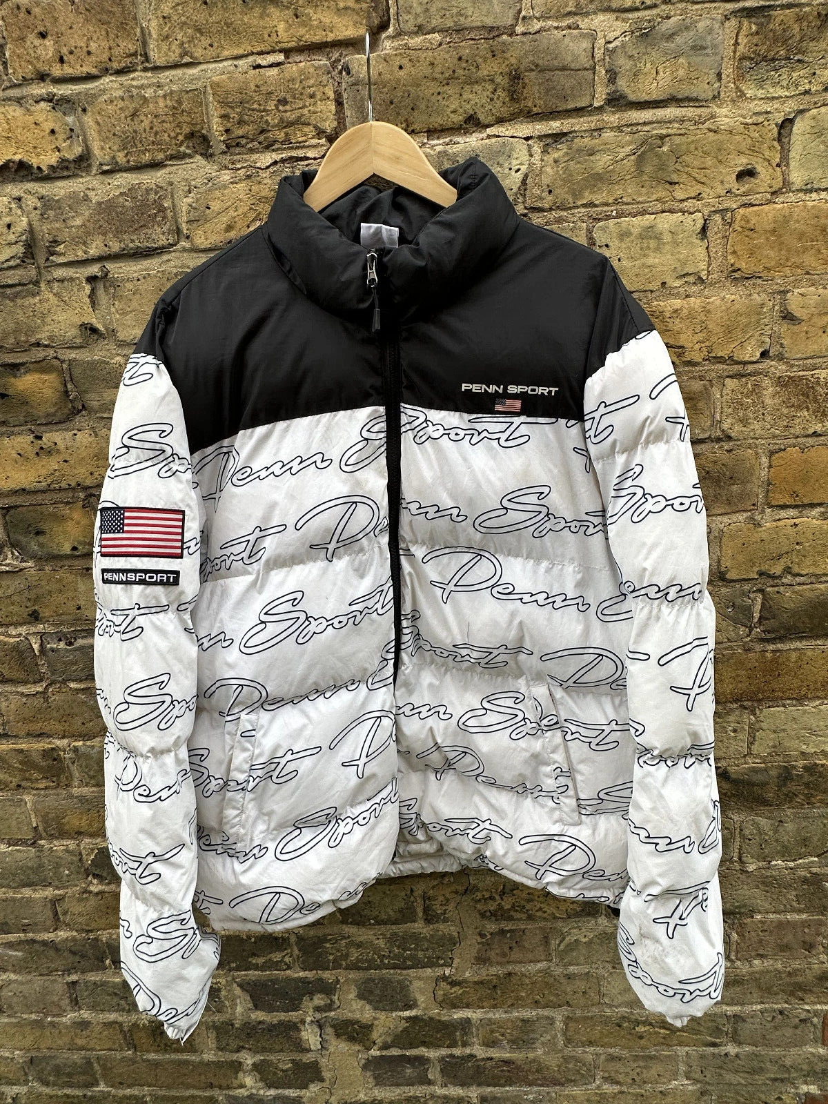 PENN SPORT Womens Jacket Large Zipper Coat Puffer Down Polyester