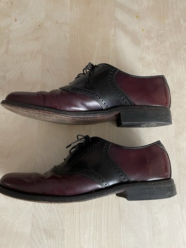 Vintage Dexter all Leather Men's dress Oxford shoes size 8.5 leather sole - Picture 3 of 8