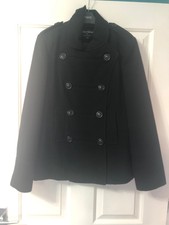 Chloe White By Autonomy Black Coat Size 12