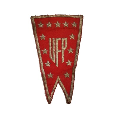 Vintage UFP - Star Trek United Federation of Planets Red Banner Iron On Patch