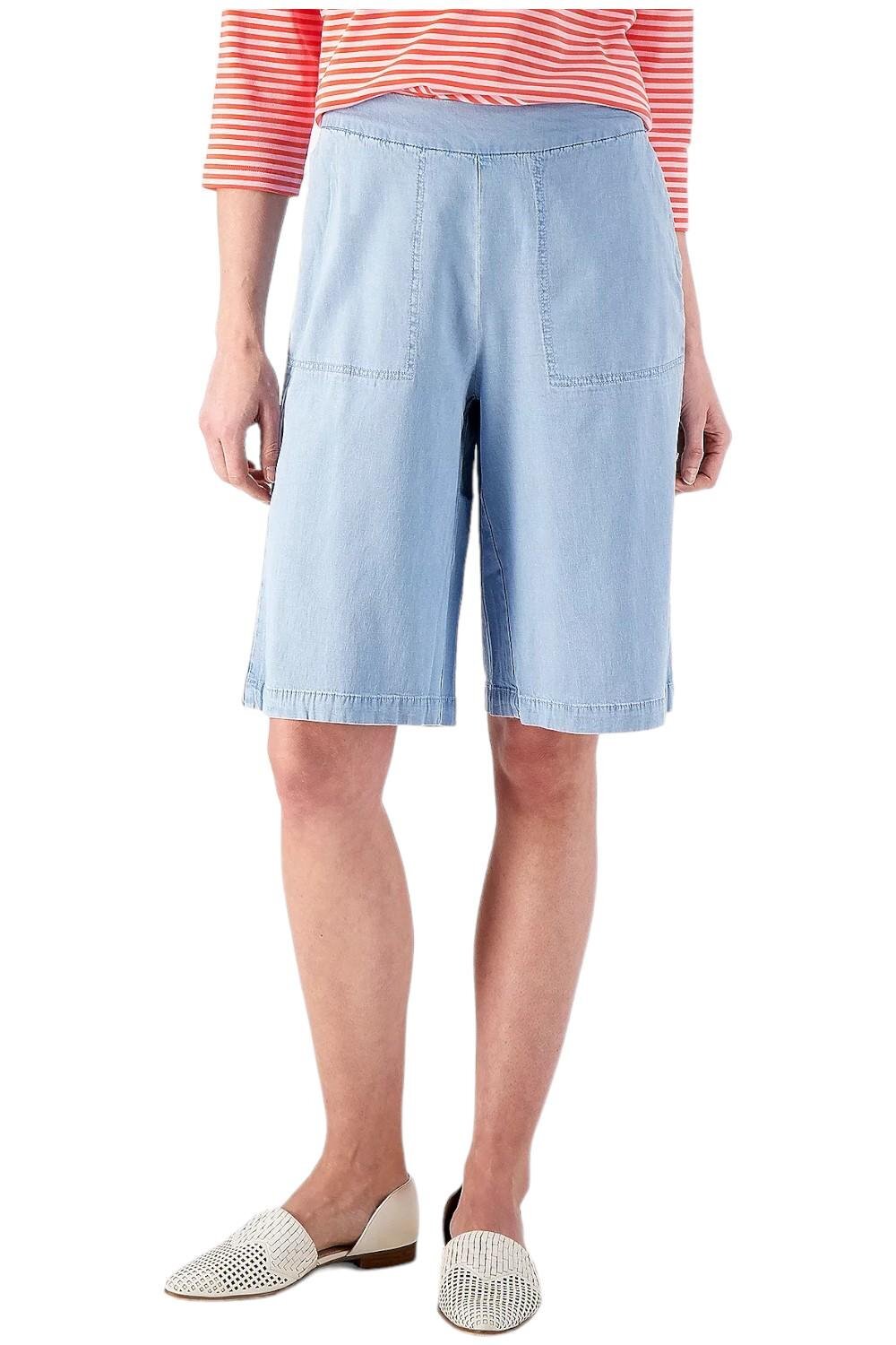 Исаак Мизрахи жив! Шорты-бермуды Bridgehampton Chambray цвета индиго