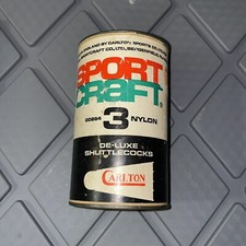 Sport Craft Carlton Badminton Shuttlecocks 3 Plastic 00284 Pre Owned Vintage 60s