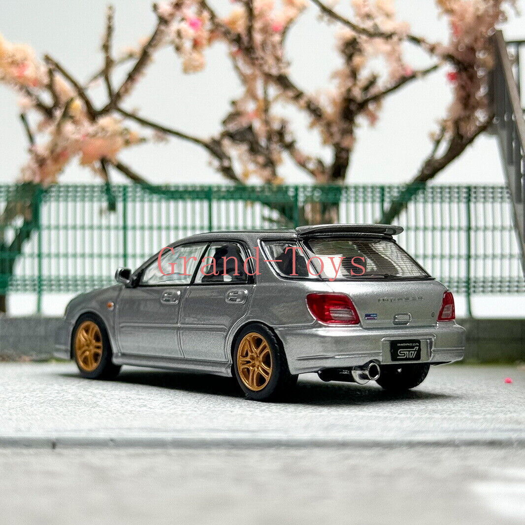 Furuya 1/64 Scale Impreza WRX STI VII 7 Wagon Silver Diecast Car