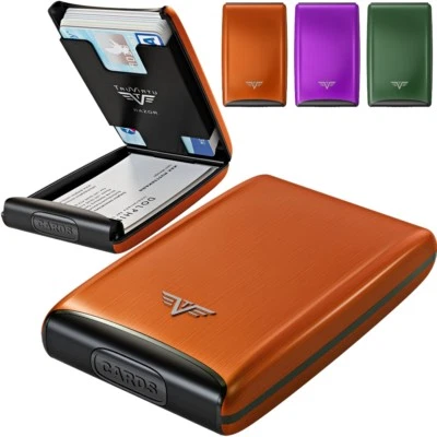 TRU VIRTU Aluminium Kreditkartenetui Visitenkartenetui EC Kartenetui RFID Etui - Bild 1 von 4
