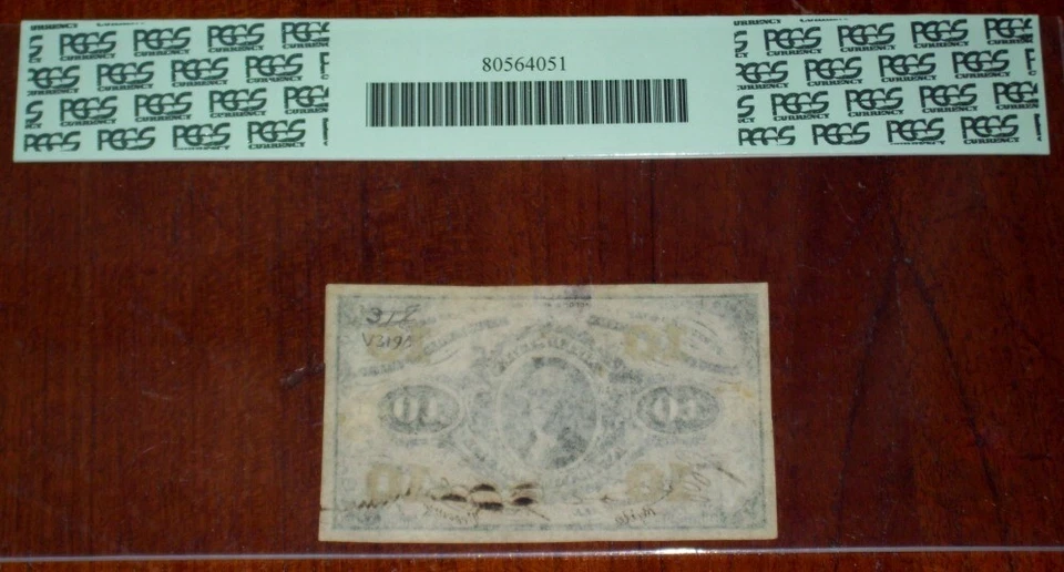 FR.1253 SP NMF (3rd Issue) 10 cent AUTOGRAPHED  SPECIMEN (PCGS - CH.AU 53) - Image 2 of 2