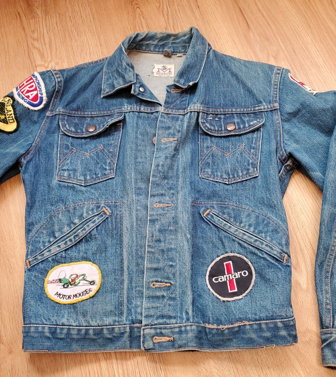 VTG Maverick Blue Bell White Label Distressed Denim Selvedge