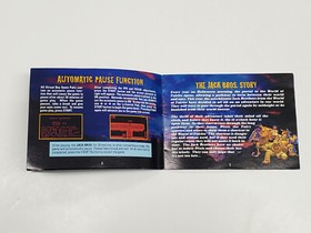 Jack Bros. Nintendo Virtual Boy Manual Only *creases