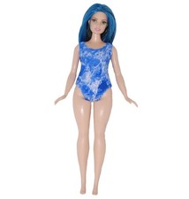 Swimsuit for Curvy Fashion Fashionista Doll Clothes TKCT Blue Marble