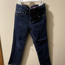 The Children's Place Girls Dark Blue Skinny Jeans Size 4 Denim Pockets