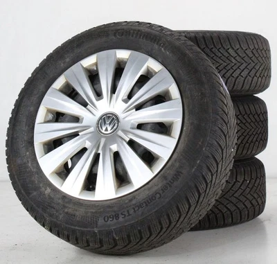 VW Golf 7 & Golf 8 Winterräder Conti Felgen 15 Zoll Stahlfelgen 5Q0601027BA - Bild 1 von 4