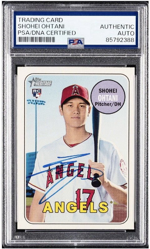 2018 Topps Heritage Shohei Ohtani #600 PSA/DNA Certified Authentic Auto RC
