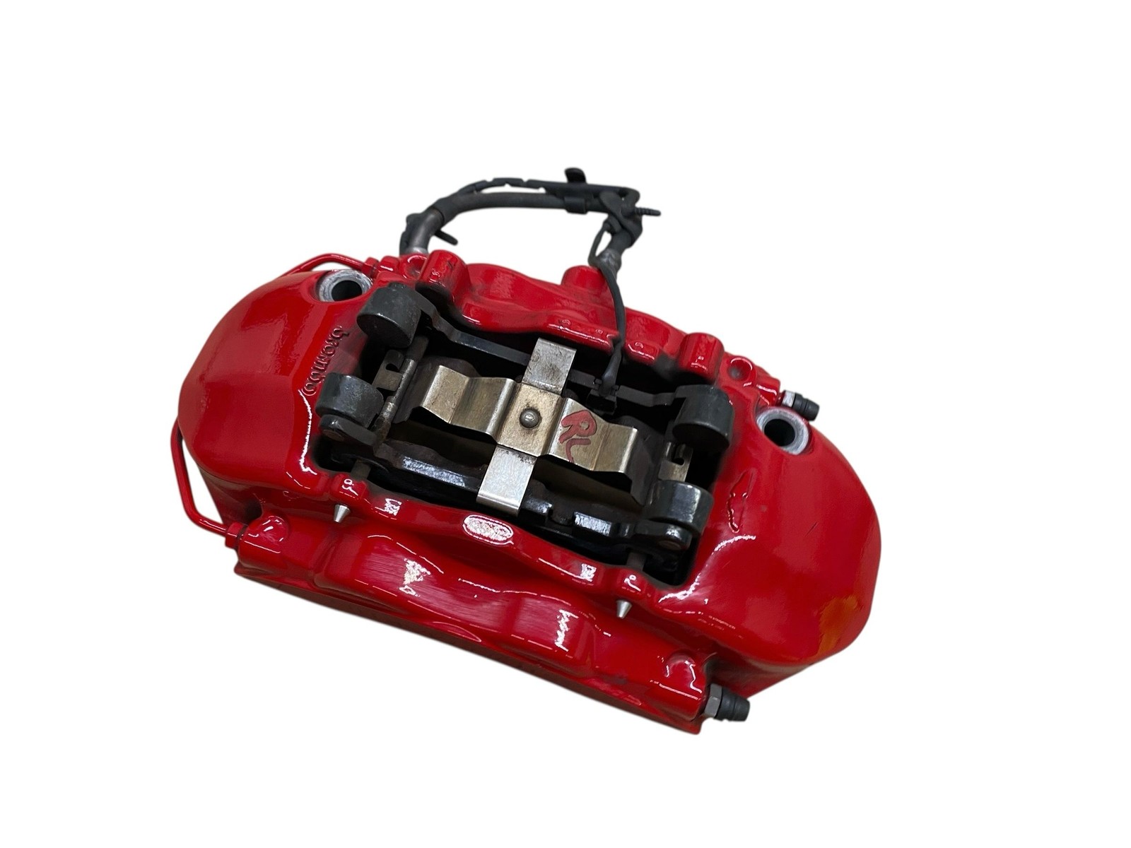2017-2023 ASTON MARTIN DB11 V8 LEFT REAR BREMBO BRAKE CALIPER RED *SCRATCHED*