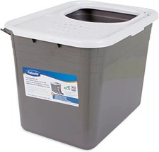 Covered Cat Litter Box Top Entry Large Enclosed Privacy Grated Lid USA Made
