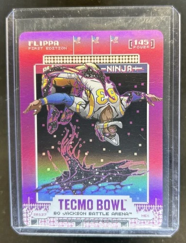 2026 Battle Arena Tecmo Bowl Flippa 1st Scoreboard Battlefoil SSP #SB127
