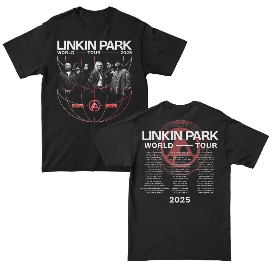 Linkin Park FROM ZERO WORLD TOUR Tシャツ L Linkin Park From Zero World Tour 2025 August September T