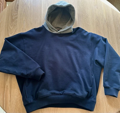 Felpa con cappuccio Fear of God FIFTH COLLECTION Heavy Terry Everyday taglia Large grigio navy