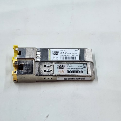Lot of 2pcs CISCO GLC-TE 30-1475-01 GBIC 1000BASE-T RJ-45 SFP+ Transceiver HOLO